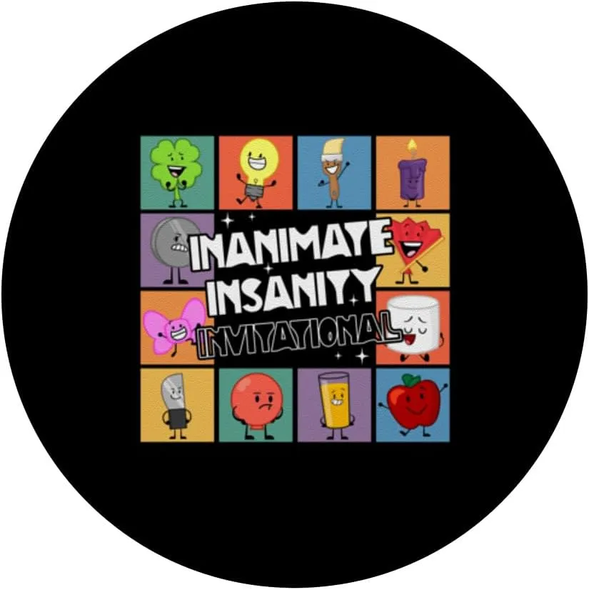 Creator Ink Inanimate Insanity Black And White Funny Meme PopSockets Adhesive PopGrip