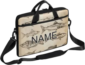 Custom Laptop Bag with Name Personalized 15 Inch Shoulder Computer Bag