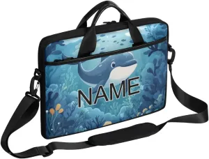 Custom Laptop Bag with Name Personalized 15 Inch Shoulder Computer Bag