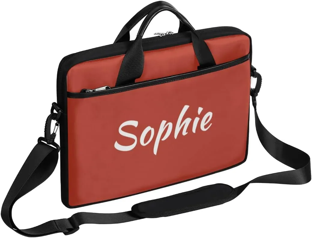 Custom Laptop Bag with Name Personalized Shoulder Bag Lightweight Computer Bag Messenger Bags with Handle