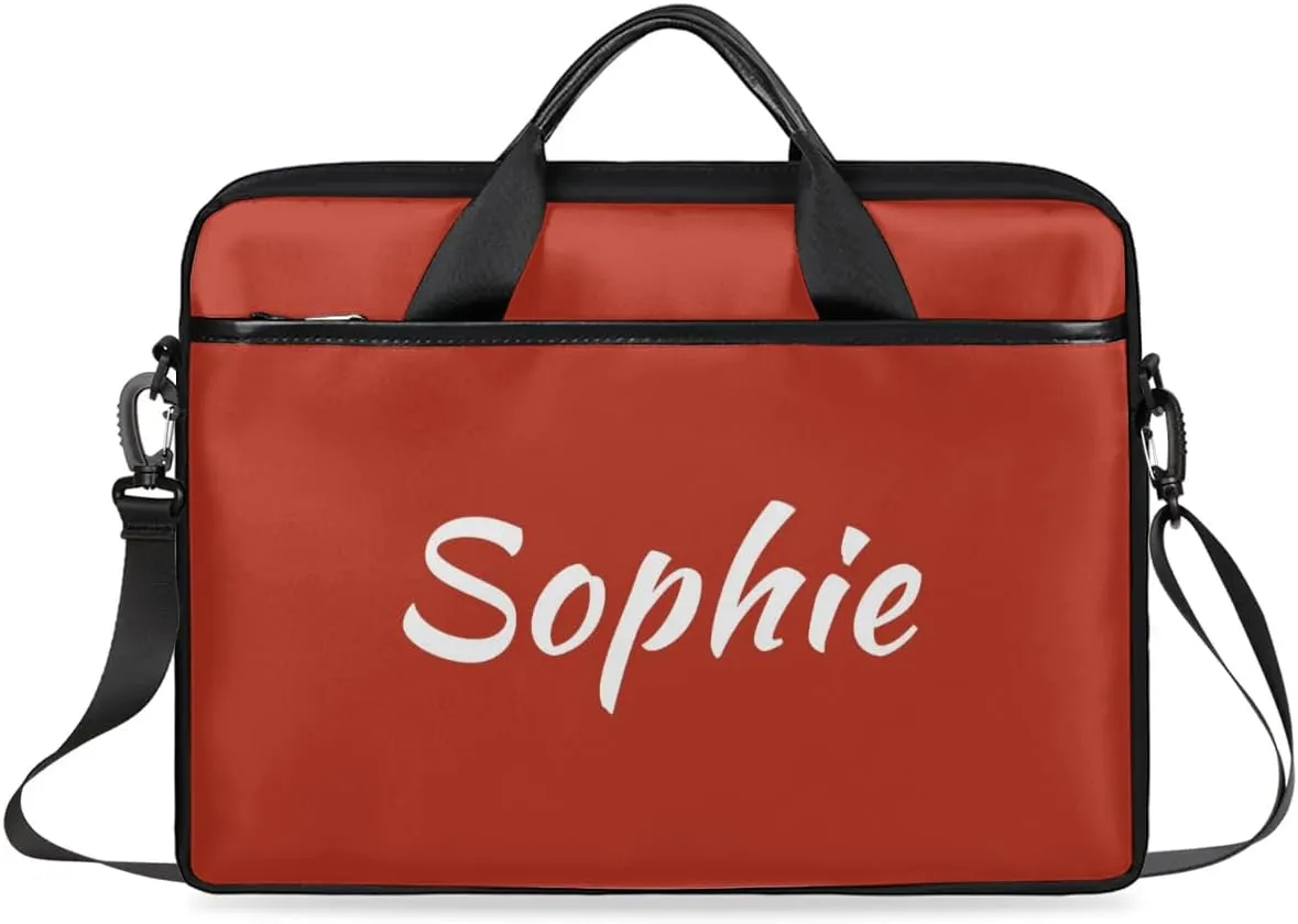 Custom Laptop Bag with Name Personalized Shoulder Bag Lightweight Computer Bag Messenger Bags with Handle