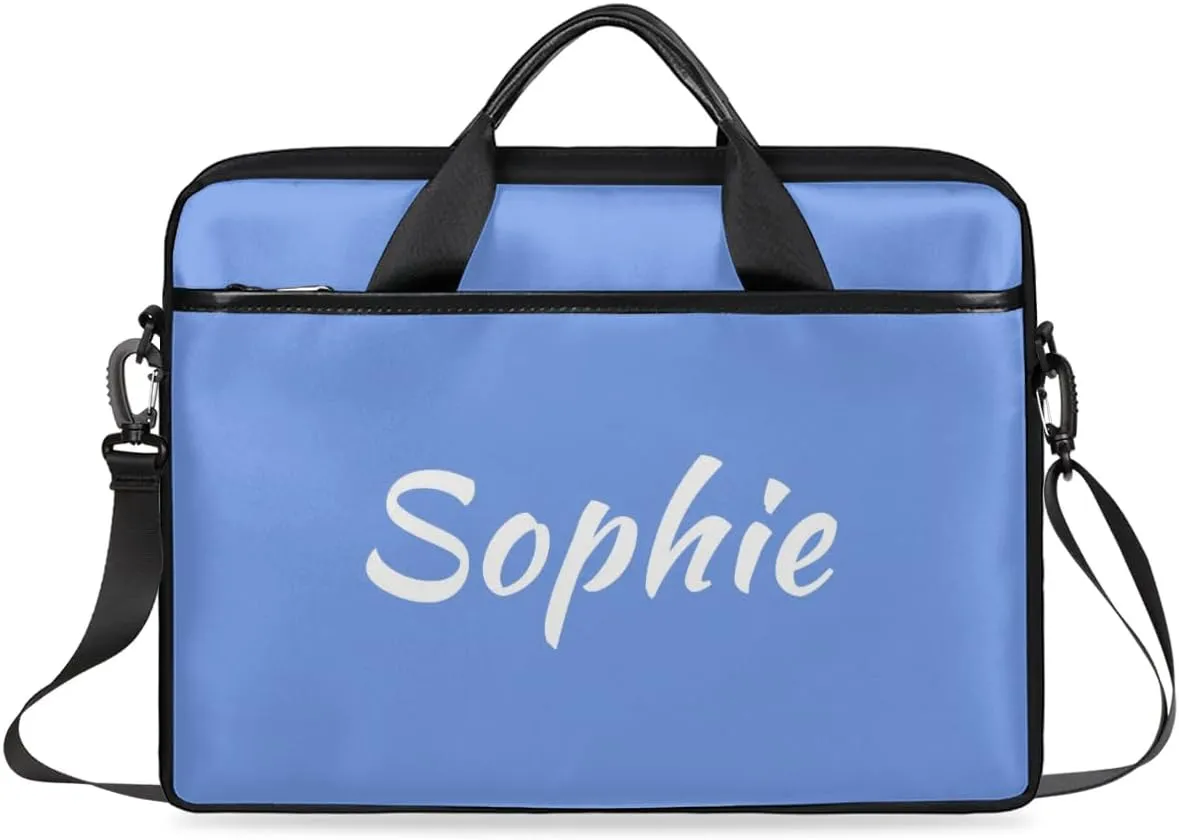 Custom Laptop Bag with Name Personalized Shoulder Bag Lightweight Computer Bag Messenger Bags with Handle