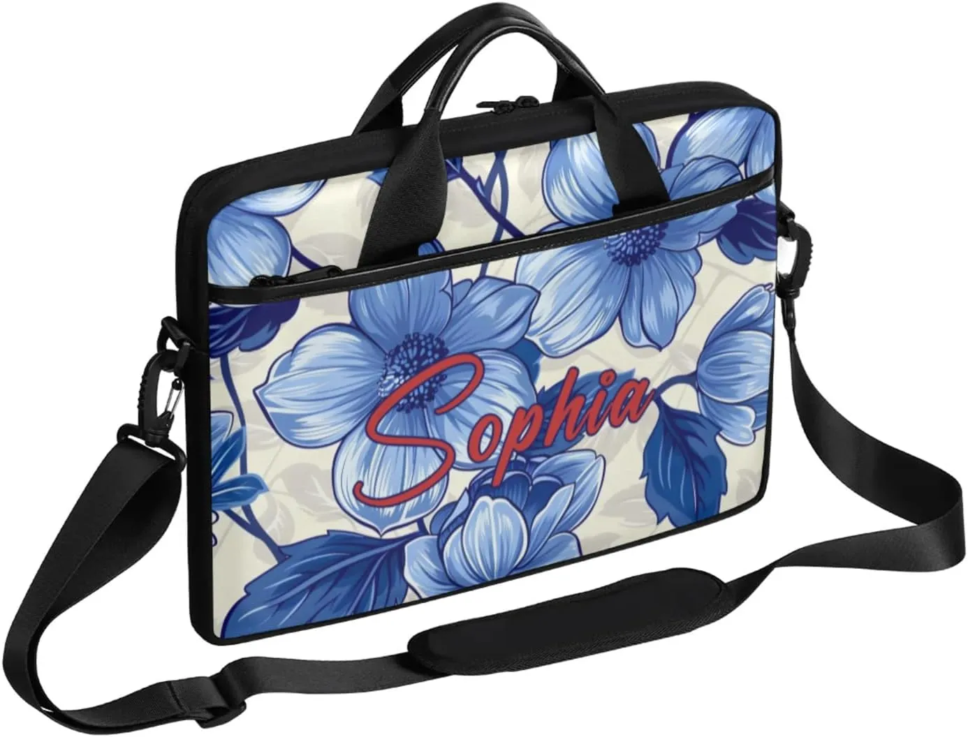 Custom Laptop-Bag with Name,Lightweight Portable Personalized Shoulder Computer-Bag,Customized Briefcase for Women