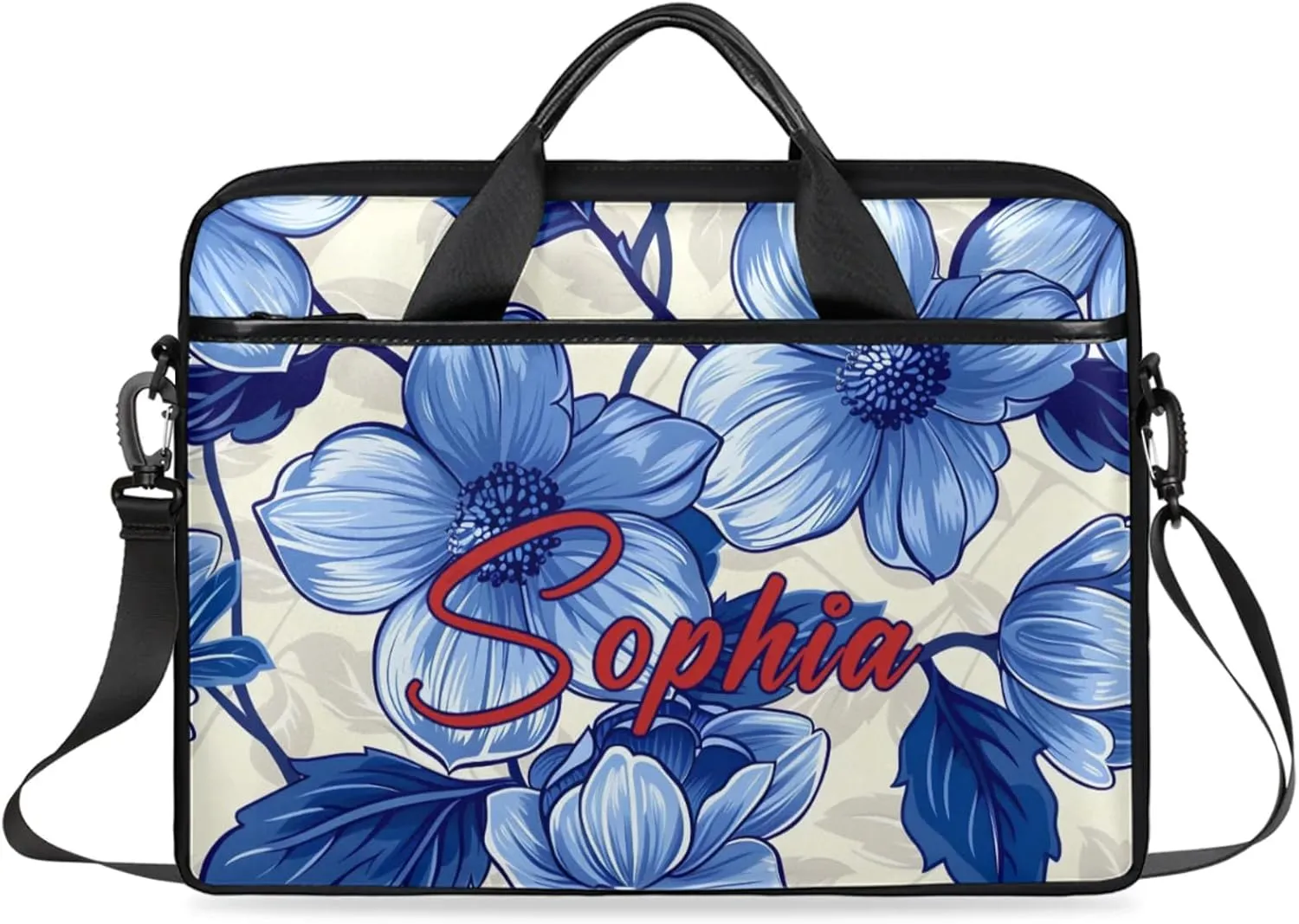 Custom Laptop-Bag with Name,Lightweight Portable Personalized Shoulder Computer-Bag,Customized Briefcase for Women