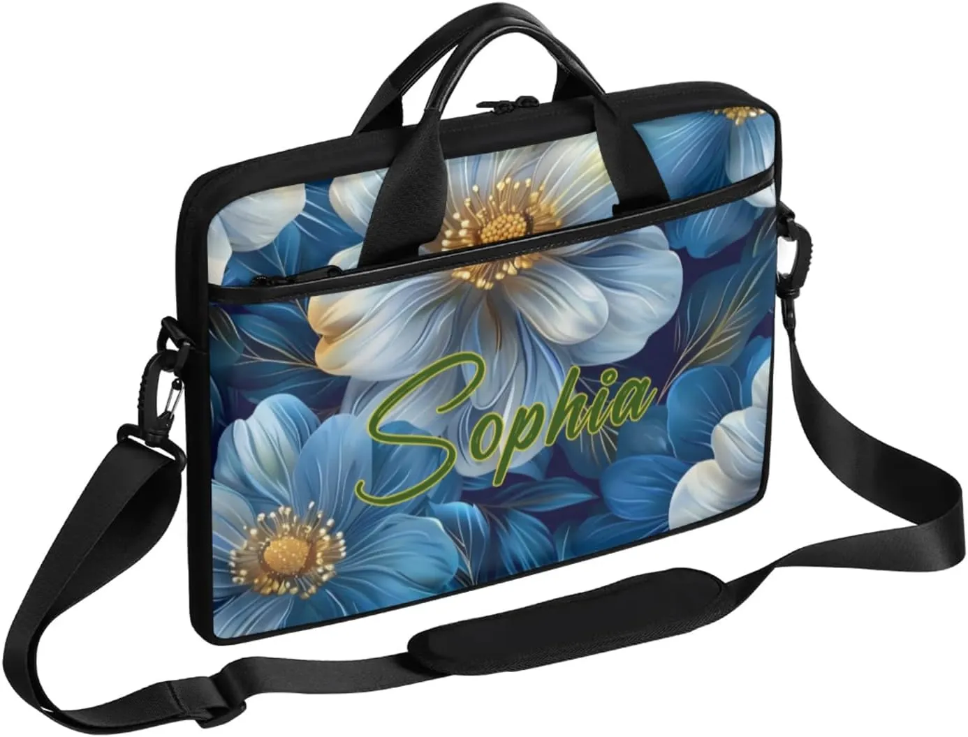 Custom Laptop-Bag with Name,Lightweight Portable Personalized Shoulder Computer-Bag,Customized Briefcase for Women