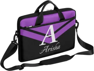 Custom Laptop Bag with Name,Personalized Laptop Shoulder Bag Add Your Own Name,Customized Portable Computer Pocket Case Gifts