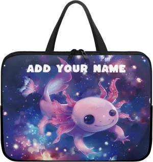 Custom Name Laptop Sleeve Add Your Name Custom Personalized 12 Inch Computer Bag Fashion Computer Carrying Case with Handle Briefcase for Travel Work School