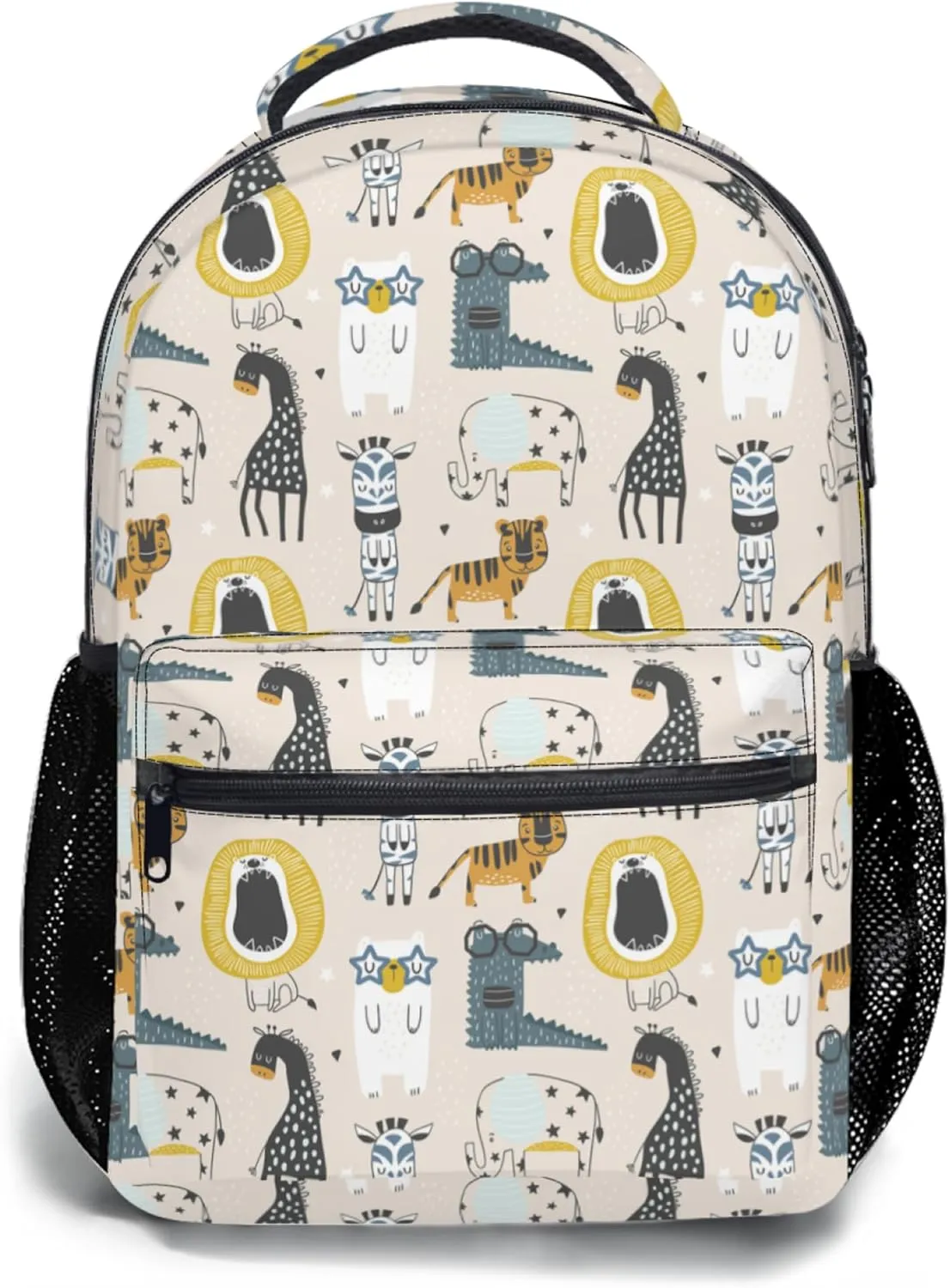 Cute Cartoon Animal Ergonomics Backpack Waterproof Lightweight Travel Bags Casual Daypacks 17 Inch