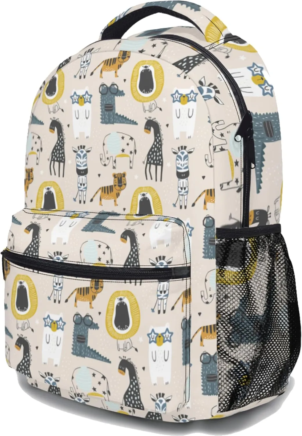 Cute Cartoon Animal Ergonomics Backpack Waterproof Lightweight Travel Bags Casual Daypacks 17 Inch