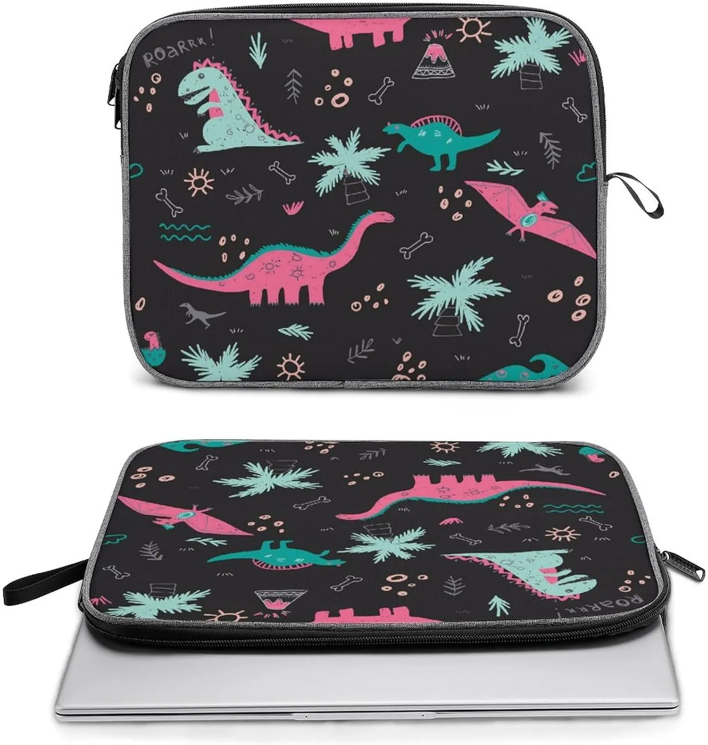 Cute Cats Head Large Capacity Portable Laptop Case Unisex
