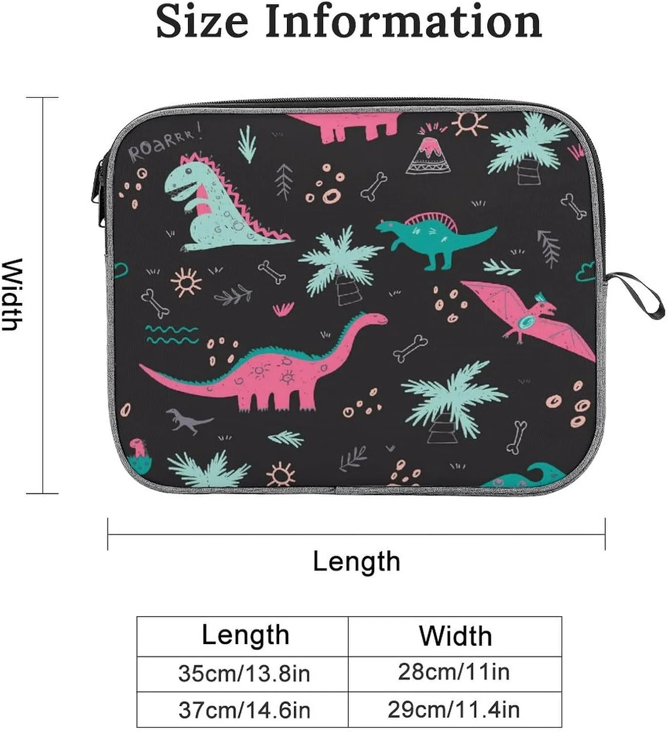 Cute Cats Head Large Capacity Portable Laptop Case Unisex