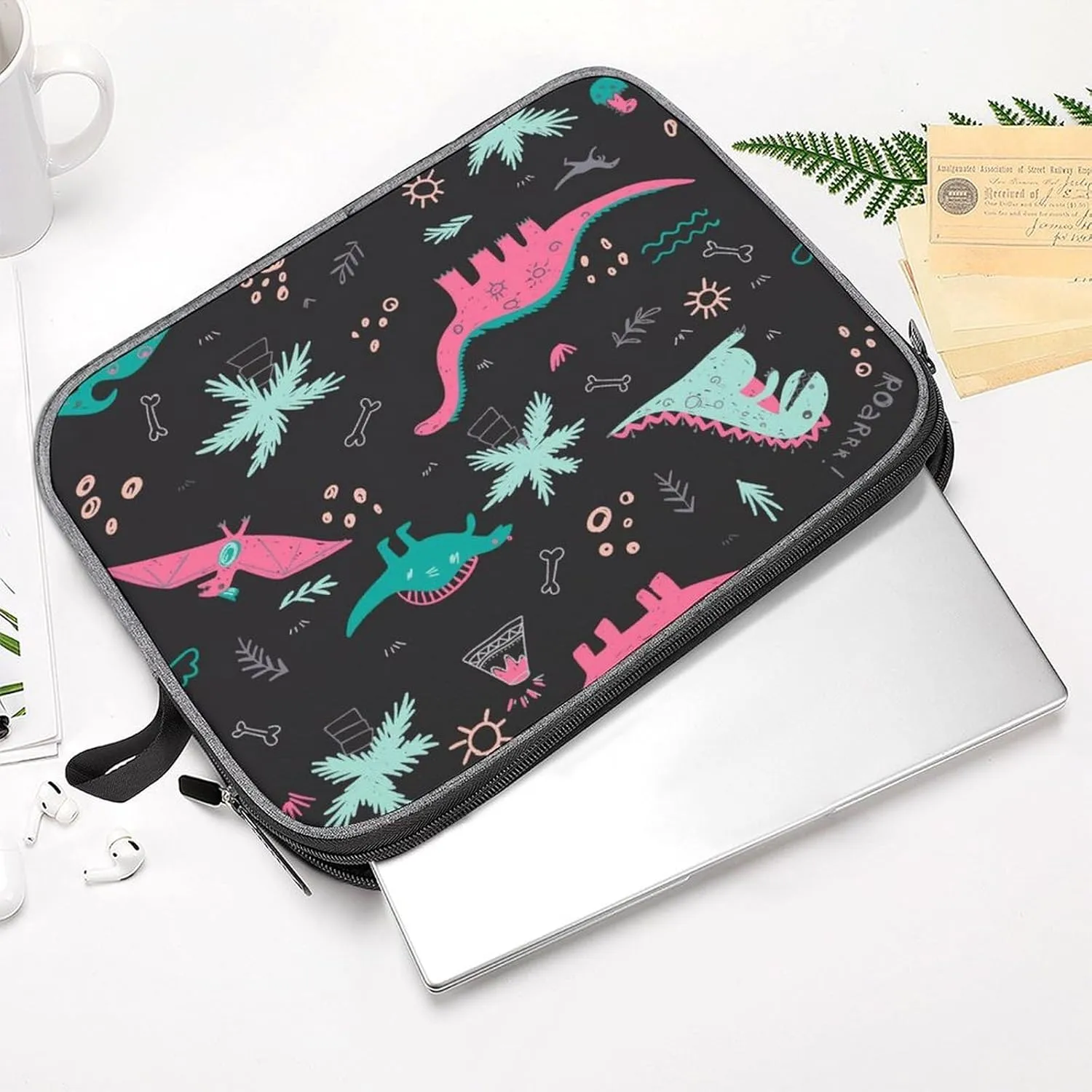 Cute Cats Head Large Capacity Portable Laptop Case Unisex