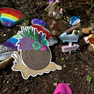 Cute Flower Snail Sticker🐌💐