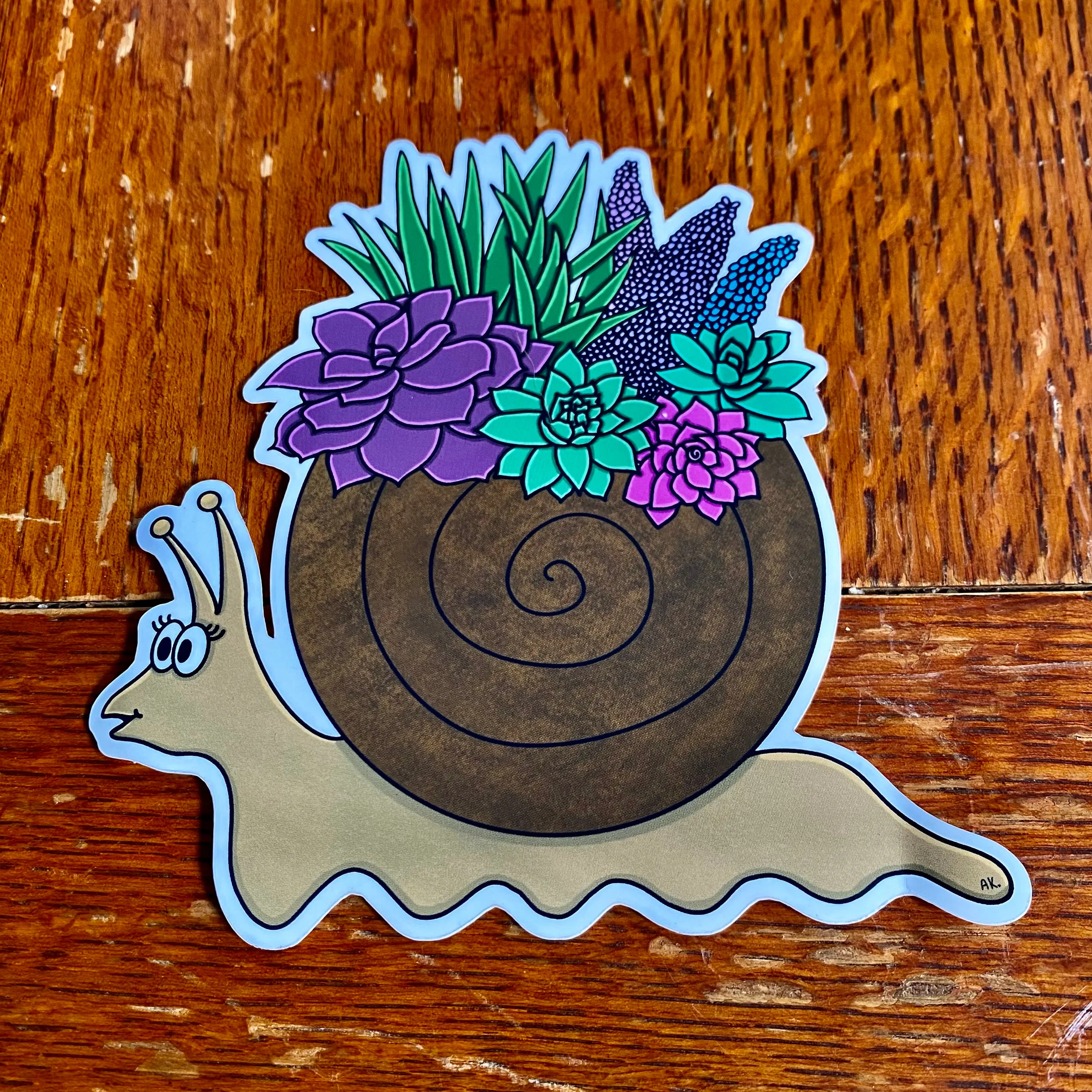 Cute Flower Snail Sticker🐌💐
