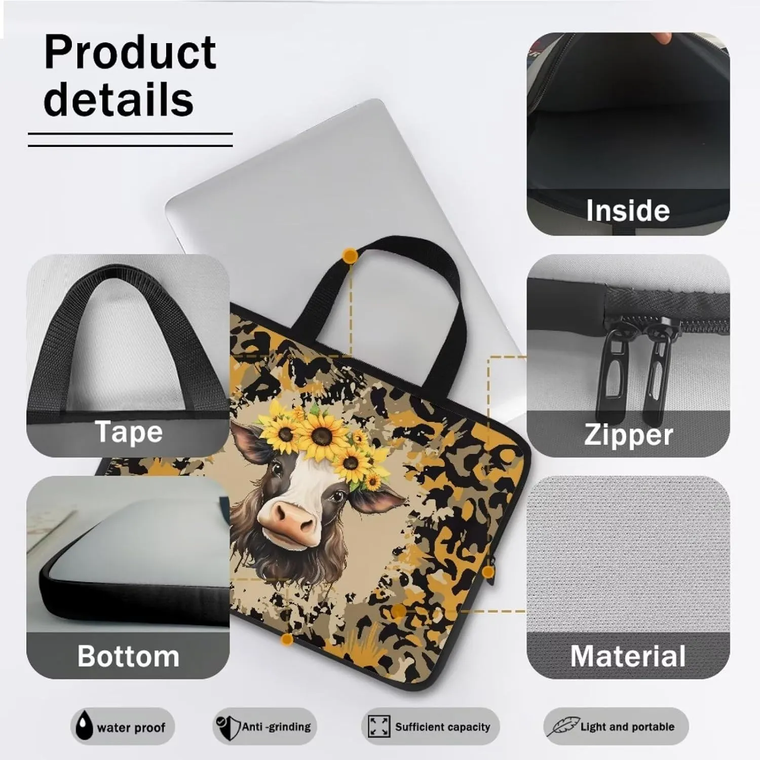 Cute Laptop Bag 15.6 Inch for Boys Girls,14inch Laptop Case Laptop Tote Bag Gifts for Men Women