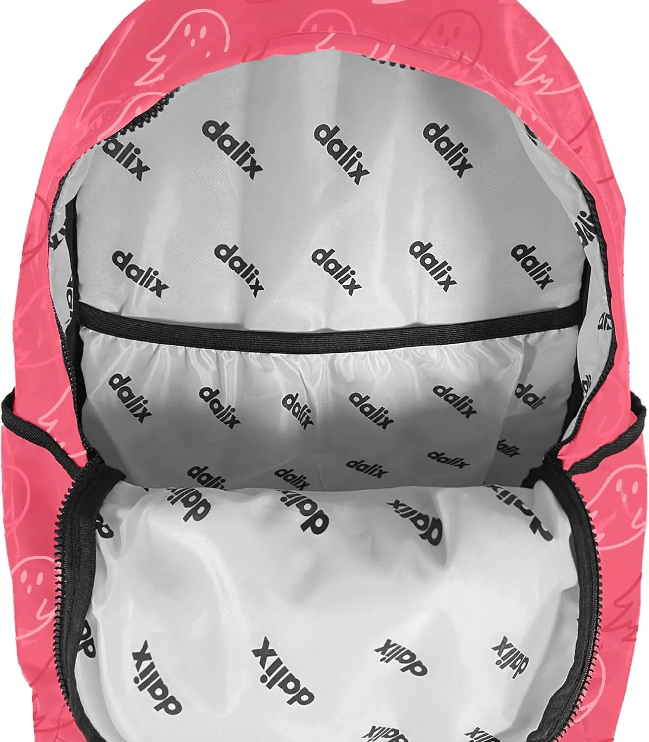 DALIX Everyday Explorer Backpack in Hot Pink Ghost for Travel Laptop Book Bag for Men Women