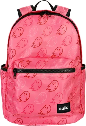 DALIX Everyday Explorer Backpack in Hot Pink Ghost for Travel Laptop Book Bag for Men Women