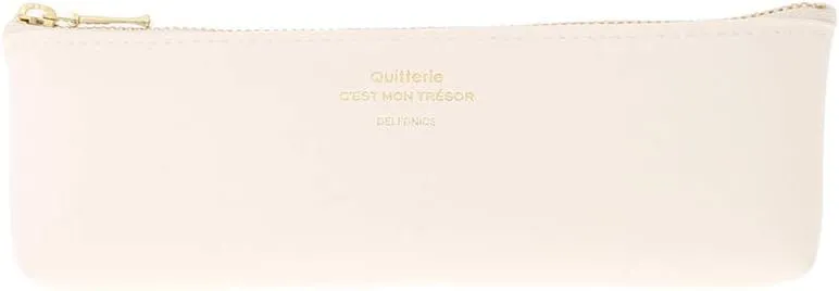 DELFONICS 500222-100 Delphonics QUITTERIE Kitty Pencil Case, White