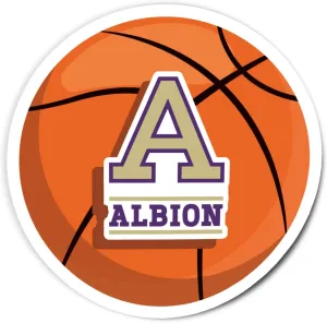 Desert Cactus Albion College Sticker Britons Vinyl Decal Laptop Water Bottle Car Scrapbook (Basketball Logo Sticker)