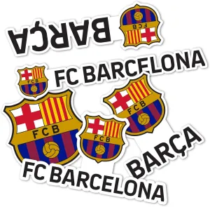 Desert Cactus FC Barcelona Sticker Barça Sheet Vinyl Football Soccer Decal Laptop Water Bottle Car Scrapbook (Type 2-1)