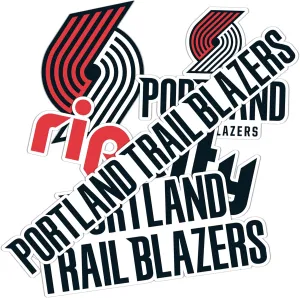 Desert Cactus Portland Trail Blazers Sticker Trailblazers NBA Officially Licensed Vinyl Decal Laptop Water Bottle Car Scrapbook Sheet (Type 2)