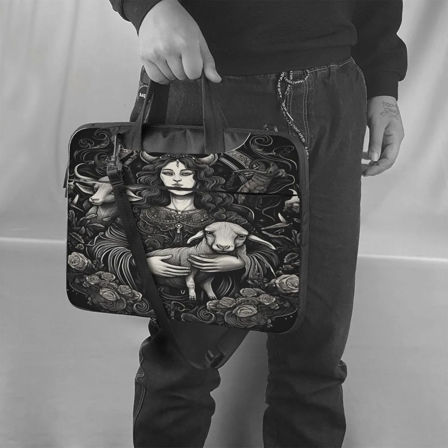Dinosaur Laptop Bag, 15.6 inch Laptop Case Shoulder Messenger Bag Briefcase Computer Bag for Men Women