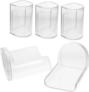 Display Box for Figures Miniature Display Case Handicrafts Doll Stand Safe Collectibles Holder