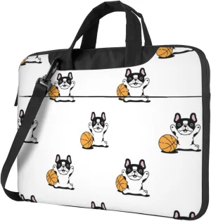 Dog Paw Seamless Pattern Laptop Bag Classic Slim Briefcase Messenger Bag, Spacious, Ergonomic