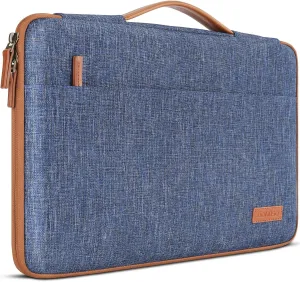 DOMISO 13 inch Laptop Sleeve Case Waterproof Carrying Bag for 12.5-13" Notebook/13 MacBook/12.9" iPad Pro/13 MacBook Air Retina 2018/12.3" Microsoft Surface Pro, Blue