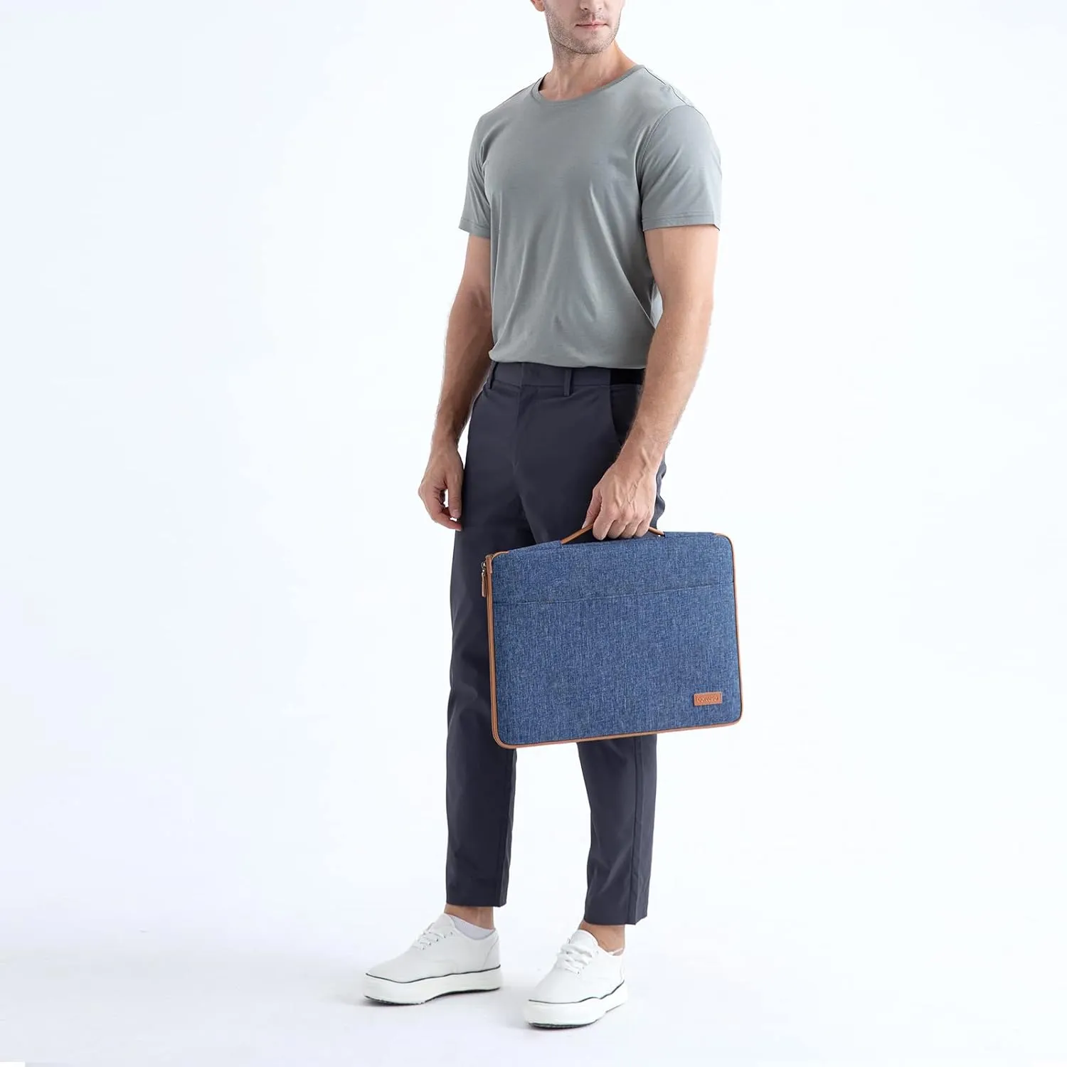 DOMISO 13 inch Laptop Sleeve Case Waterproof Carrying Bag for 12.5-13" Notebook/13 MacBook/12.9" iPad Pro/13 MacBook Air Retina 2018/12.3" Microsoft Surface Pro, Blue