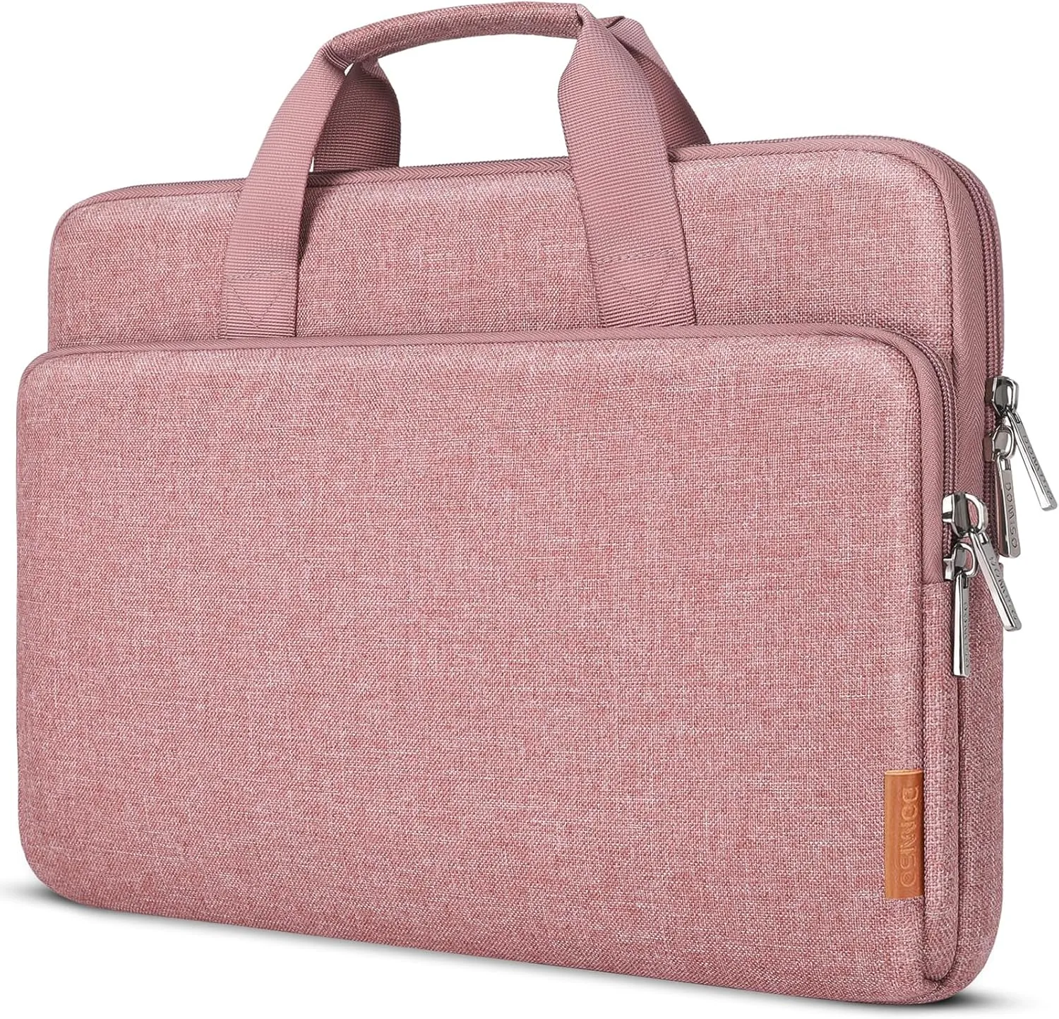 DOMISO 17.3 inch Laptop Sleeve Bag Water-Resistant Carrying Case with Handle for Dell/MSI GS73VR Stealth Pro/HP Envy 17/LG Gram 17"/ROG Strix GL702VS/17.3" Notebooks,Pink