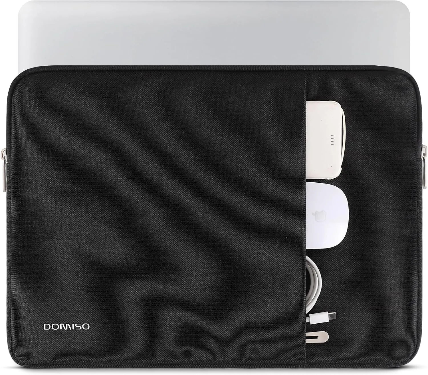DOMISO Laptop Case Sleeve 17.3 inch Protective Laptop Carrying Case Bag Water-Resistant Notebook Accessories for HP Pavilion Envy 17/Dell IdeaPad/LG Gram/MSI/Razer Blade Pro 17,Black