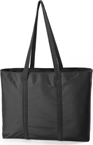 DORIS&JACKY Tote Bag For Women Large Lightweight Designer Leather Nylon Work Shoulder Bag And Foldable Travel Purse
