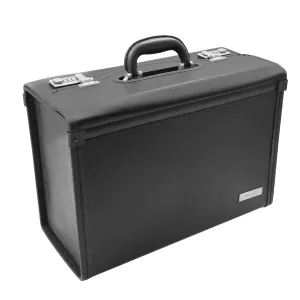 DR495 Leather Briefcase Doctors Business Bag Black