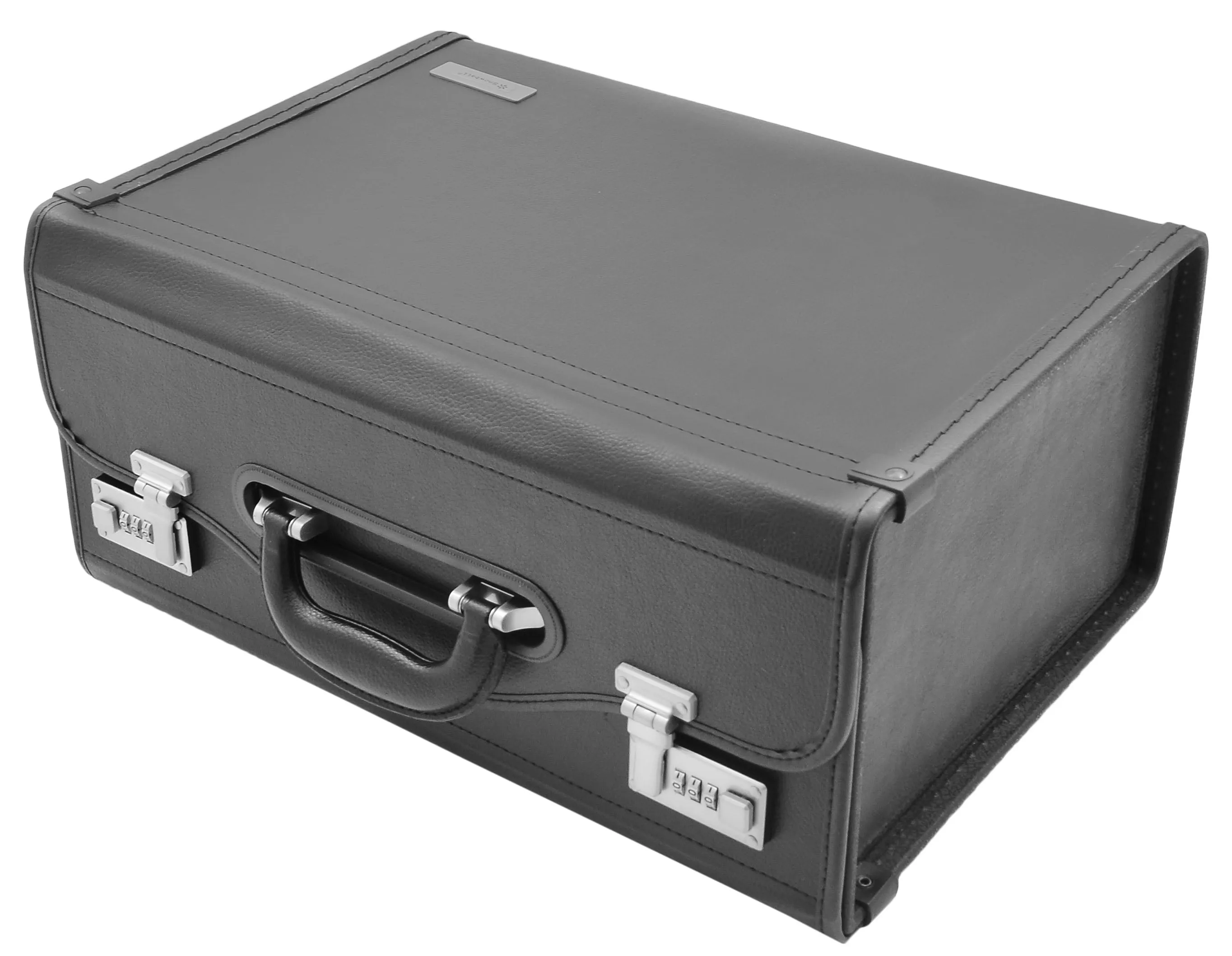DR495 Leather Briefcase Doctors Business Bag Black