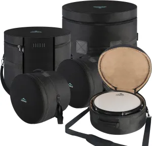 EASTROCK 5-Piece Drum Bag Set for 12" Tom, 13" Tom, 14" Snare, 16" Floor Tom, 22" Bass Drum, Drum Cases (5 Pieces)