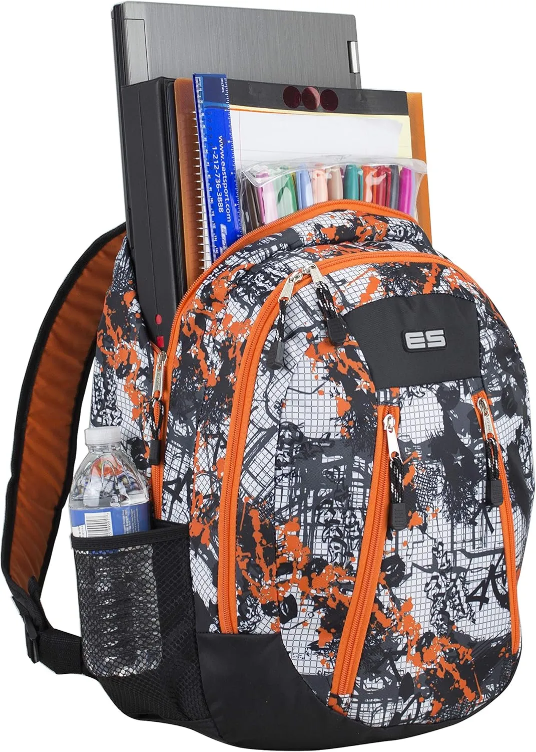 Eastsport Travel Laptop Backpack, Multipurpose Casual Daypack, College Bookbag for Hiking, Gym, Camping, Sport