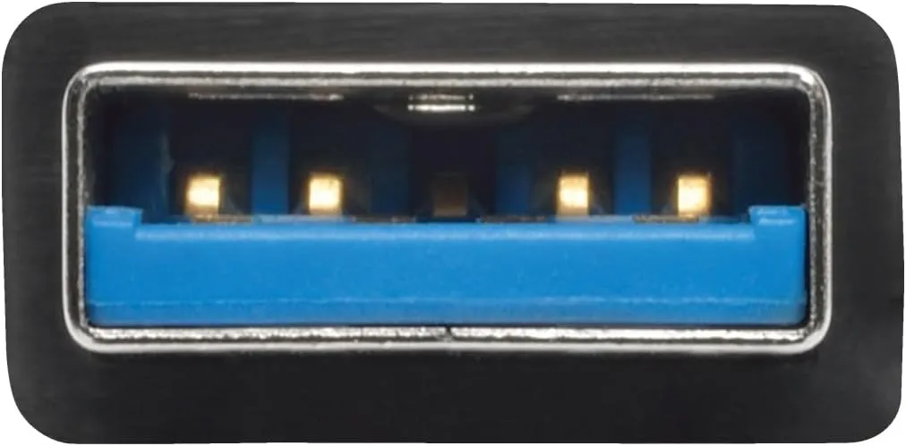 Eaton Tripp Lite 4-Port Portable Slim USB 3.0 Super speed Hub with Built In Cable (U360-004-SLIM)