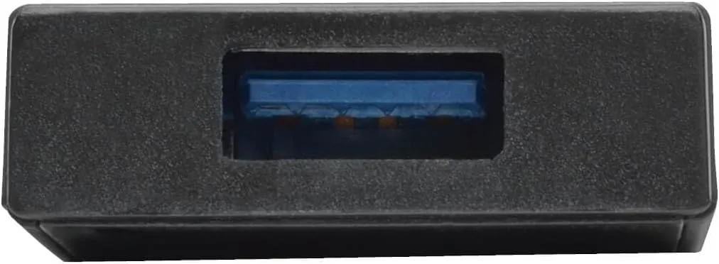 Eaton Tripp Lite 4-Port Portable Slim USB 3.0 Super speed Hub with Built In Cable (U360-004-SLIM)