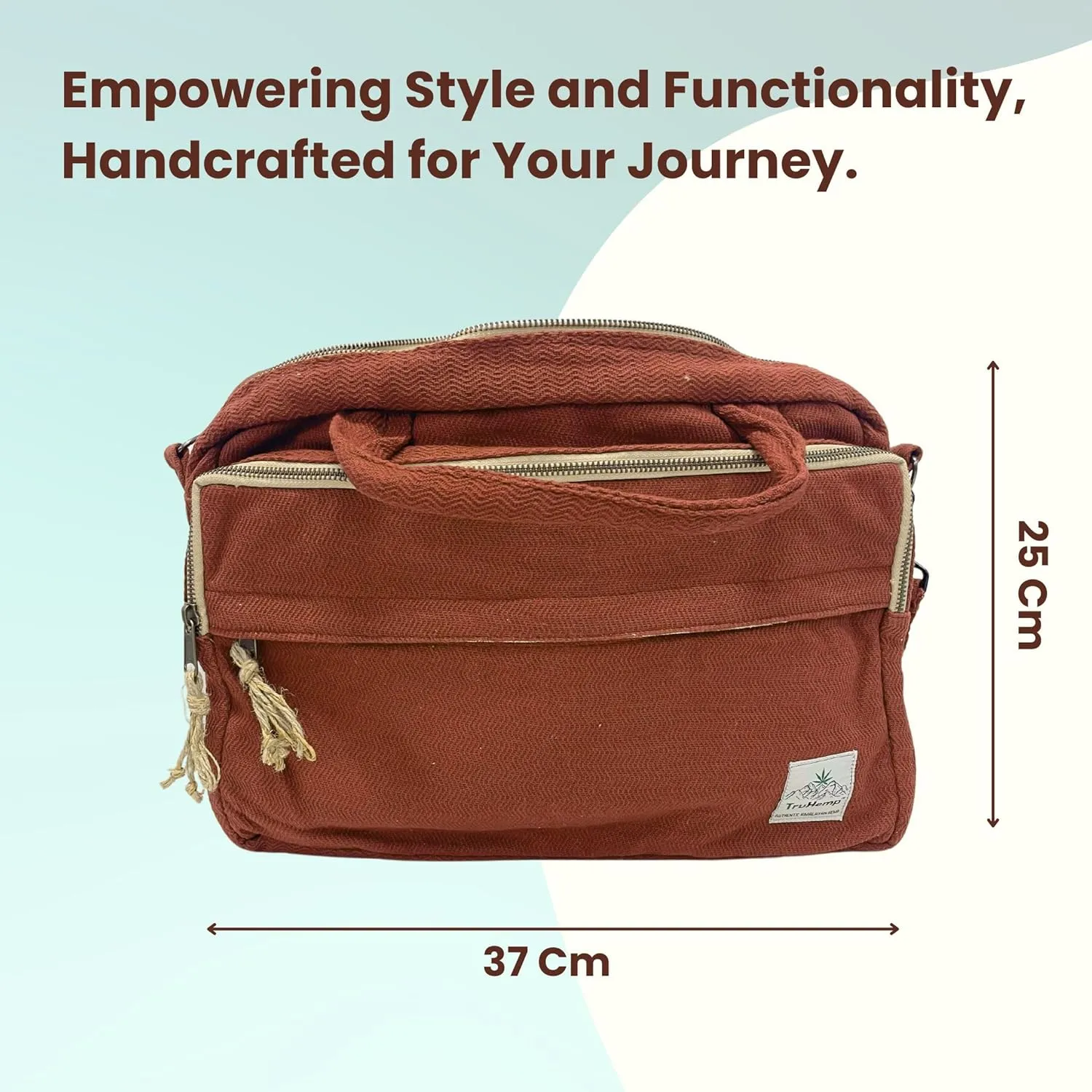 Eco Laptop Side Bag Eco-friendly laptop bag Sustainable Laptop Bag Hemp Laptop Bag Unisex Laptop Bag