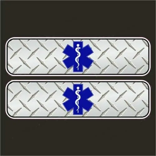 Edward & Co Set of 2 Sticker Reflective Firefighter Hard Hat Motorcycle Biker Helmet Decal United States for Car Truck Window Laptop Bumper US Flag 4х1 in