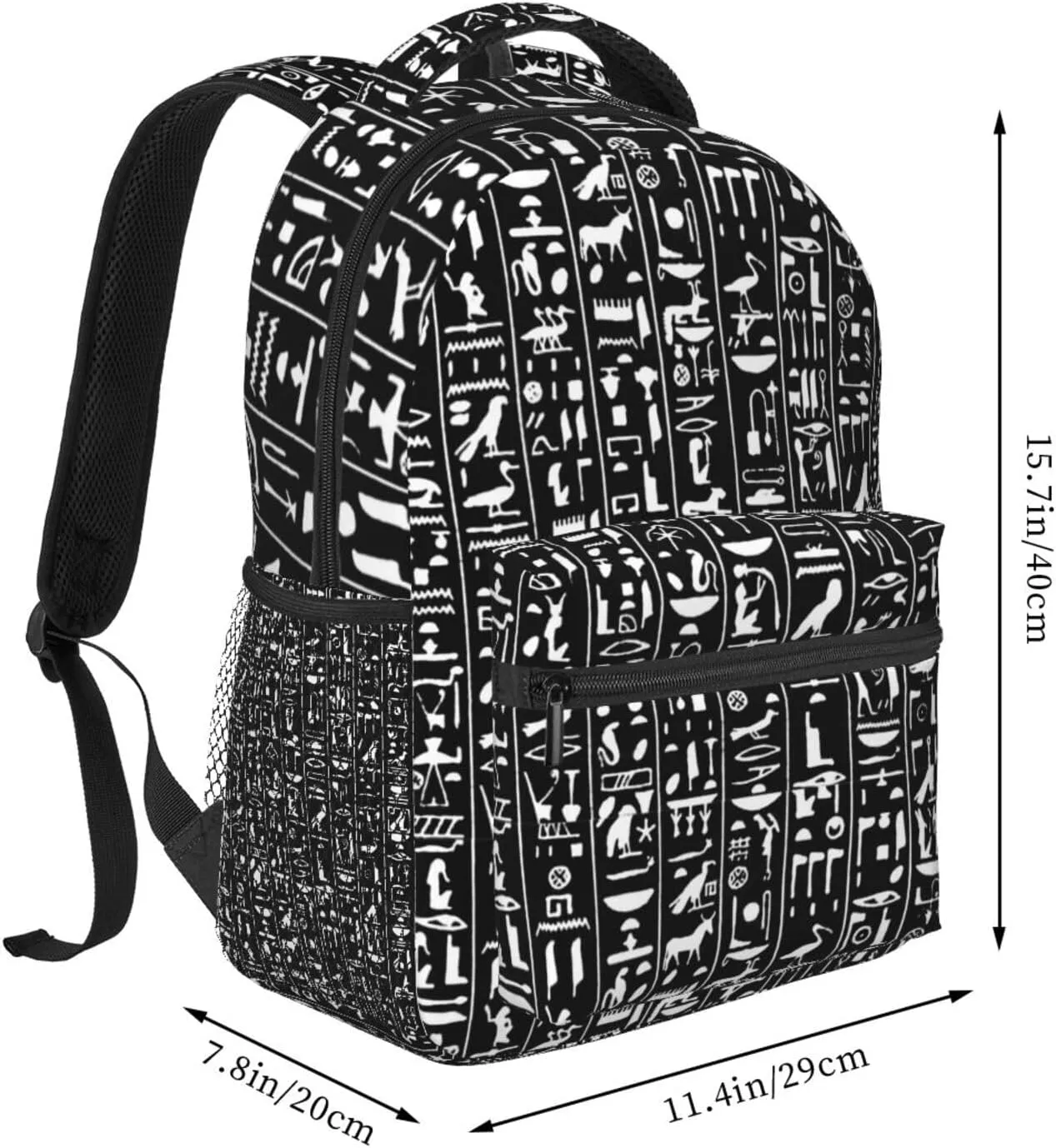 Egypt Laptop Backpack Ancient Egypt Backpack Travel Bag Laptop Computer Hieroglyph Bag for Women Men