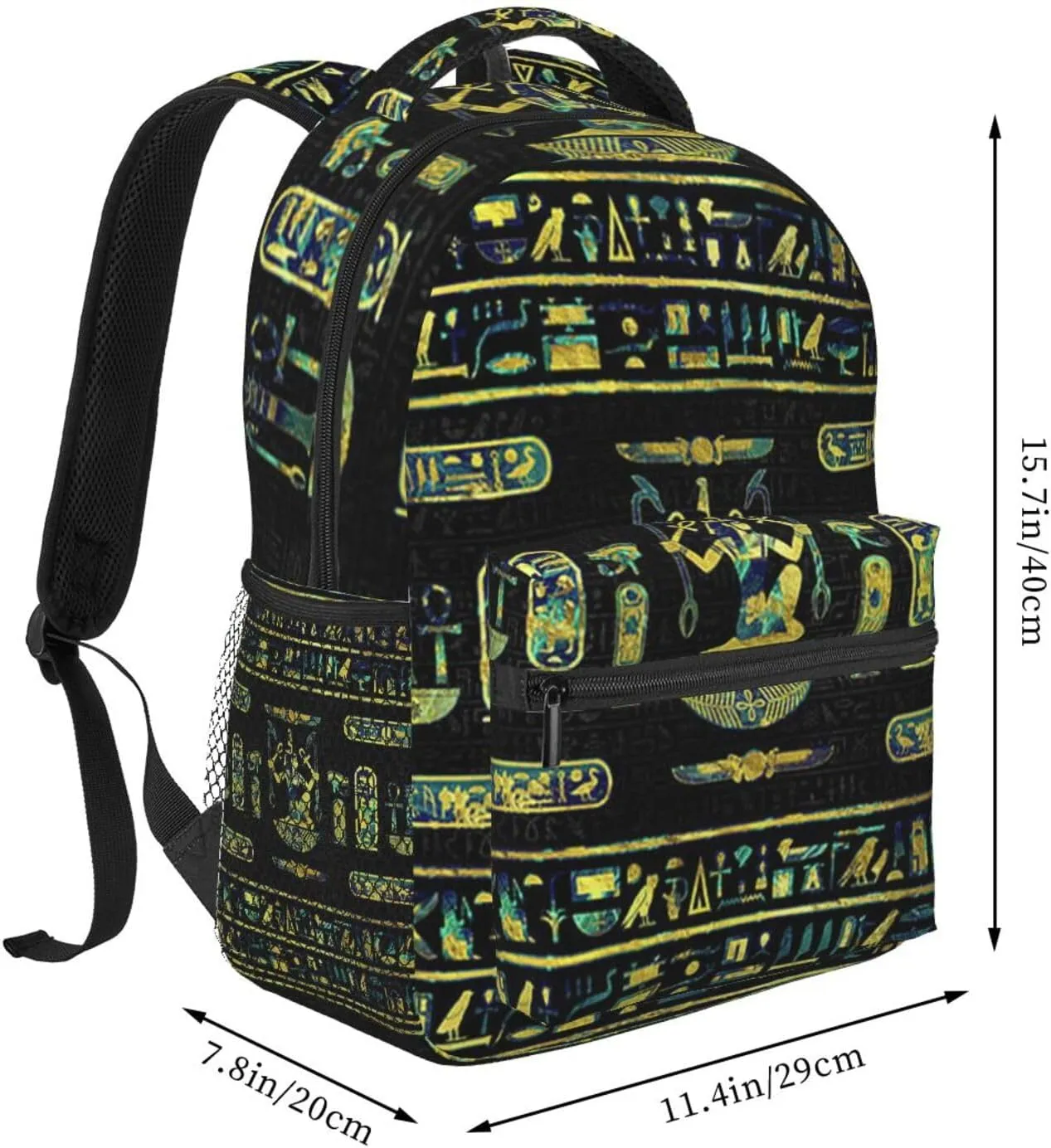 Egypt Laptop Backpack Ancient Egypt Backpack Travel Bag Laptop Computer Hieroglyph Bag for Women Men