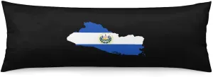 El Salvador Flag Map Body Pillow Cover Lightweight Long Pillow Case for Cushion Sofa Living Room Bed 20"×54"