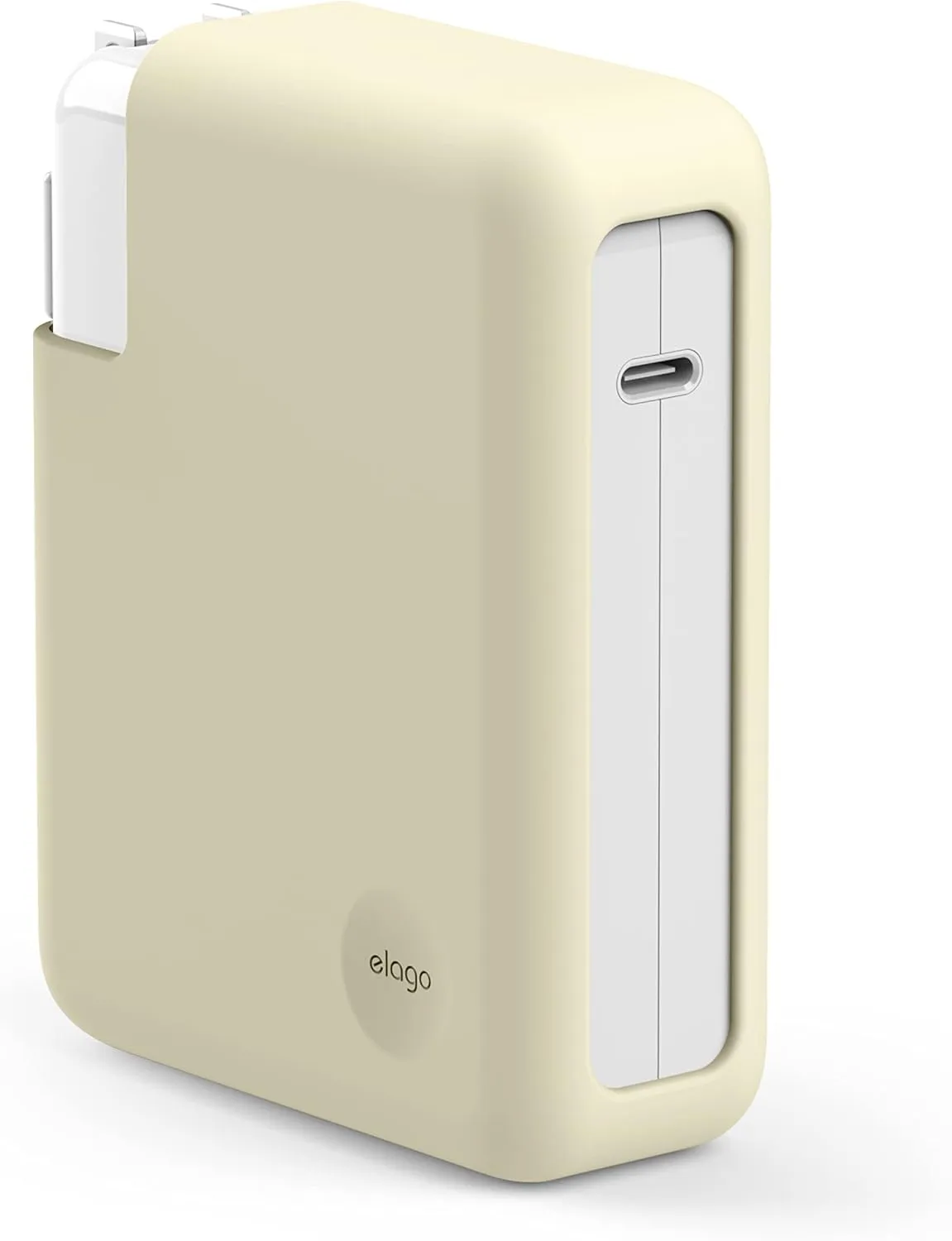 elago MacBook Charger Cover Compatible with MacBook 140W USB-C Power Adapter, MacBook Pro 16" M4 [A3403] / [A3186] - 2024, M3 [A2991] / M2 [A2780] - 2023, M1 [A2485] - 2021 (Classic White)
