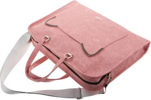 Elegant Laptop Tote Bag for Women Large Capacity School Bag Rolling Briefcase Shockproof for Office Travel Multi-use