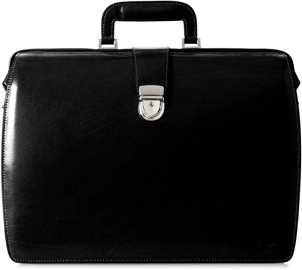 Elements Classic Leather Briefbag #4505 (Black)