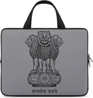 Emblem of India Funny Laptop Bag Printed Protective Cover Case Handbag for Laptop/Notebook/Ultrabook 10/12/13/15/17 Inches