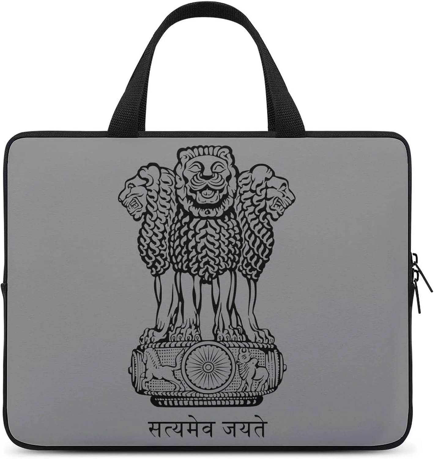 Emblem of India Funny Laptop Bag Printed Protective Cover Case Handbag for Laptop/Notebook/Ultrabook 10/12/13/15/17 Inches