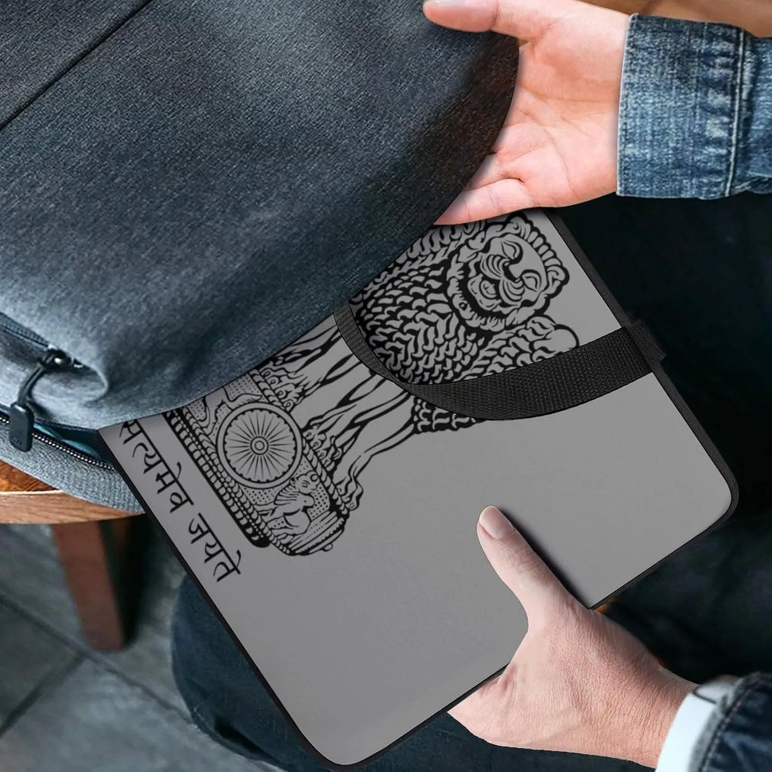 Emblem of India Funny Laptop Bag Printed Protective Cover Case Handbag for Laptop/Notebook/Ultrabook 10/12/13/15/17 Inches